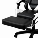 Ver imagem 3 de Cadeira Gamer Stillus Reclinável 120° com Apoio para Os Pés e Cabeça Preto e Branco