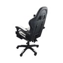 Ver imagem 6 de Cadeira Gamer Stillus Ergonômica com Apoio para Os Pés - Preta / Branca + E-book