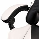 Ver imagem 4 de Cadeira Gamer Stillus Reclinável 120° com Apoio para Os Pés e Cabeça Preto e Branco