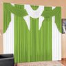 Cortina Esperança 3 Metros  Malha Gel- Verde/Branco - 1