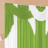 Cortina Esperança 3 Metros  Malha Gel- Verde/Branco - 2