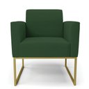 Ver imagem 5 de Kit 2 Poltronas Base Industrial Dourado Marisa Veludo D03 - D’Rossi