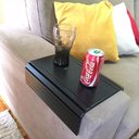 Ver imagem 4 de Esteira Decorativa Laqueada Apoio Suporte Sofá Lisa Preto