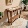 Aparador Buffet 100 Cm Retrô Rustico de Madeira Maciça Imbuia Multiuso Organizador Bancada Balcão - 1