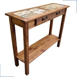 Aparador Buffet 100 Cm Retrô Rustico de Madeira Maciça Imbuia Multiuso Organizador Bancada Balcão - 2