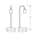 Ver imagem 4 de Luminária de Mesa Taschibra Flam Metal/Madeira E27 Bivolt Cobre