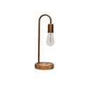 Ver imagem 2 de Luminária de Mesa Taschibra Flam Metal/Madeira E27 Bivolt Cobre