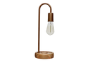 Ver imagem 2 de Luminária de Mesa Taschibra Flam Metal/Madeira E27 Bivolt Cobre
