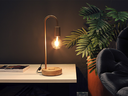 Ver imagem 3 de Luminária de Mesa Taschibra Flam Metal/Madeira E27 Bivolt Cobre