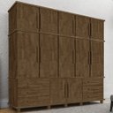 Ver imagem 2 de Guarda Roupa Casal Triplex 12 Portas 00103500 Malbec Lpa