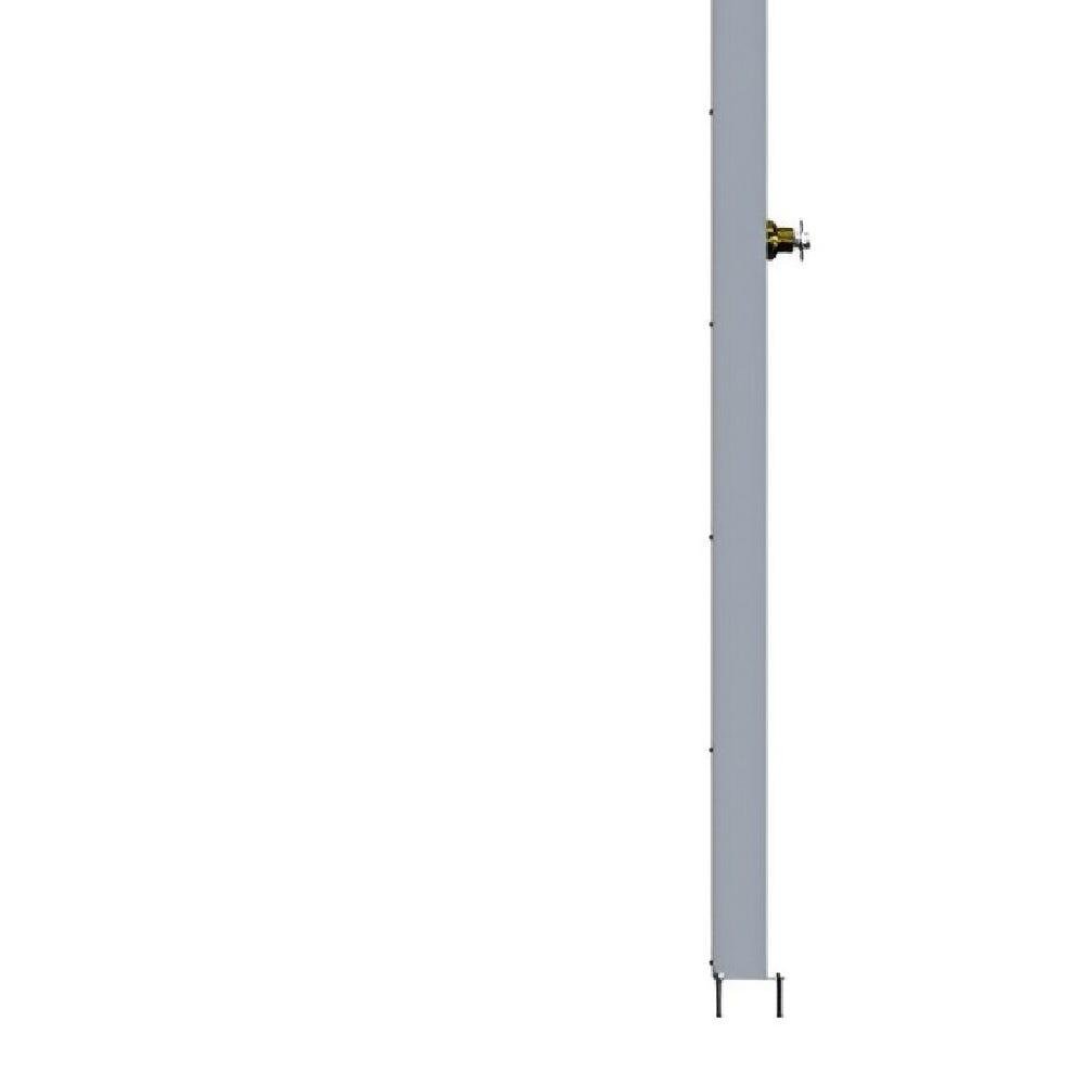 Ducha para Piscina Aço Inox 25x25 Cano 3/4 e Coluna Sodramar - 2