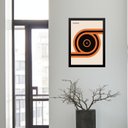 Ver imagem 1 de Quadro Bauhaus Vintage Laranja - Roll Disc 33x24cm:moldura Preta