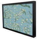 Ver imagem 1 de Quadro Decorativo Amendoeira em Flor Van Gogh em Moldura Caixa Tacolado Moldura Caixa Alta 4,5cm Pre