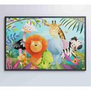 Ver imagem 4 de Quadro Infantil Animais 90x60 Cm Adesivo Fotográfico