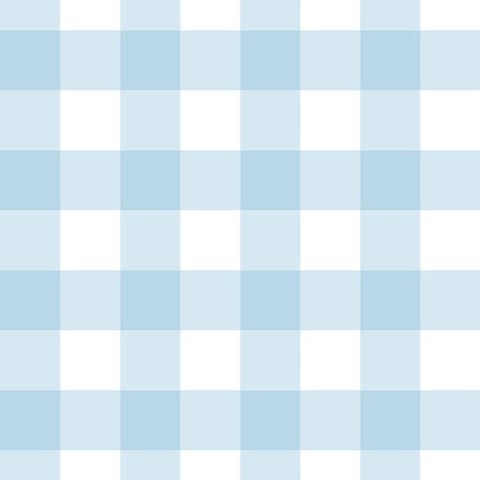 Papel de Parede Doce Estilo Xadrez Azul 81994