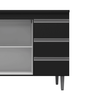 Balcão Gabinete de Pia para Cozinha sem Tampo 100cm Andréia Preto- Mabe Magazine - 5