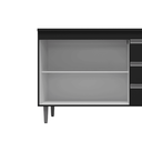 Ver imagem 6 de Balcão Gabinete de Pia para Cozinha sem Tampo 100cm Andréia Preto- Mabe Magazine