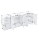 Ver imagem 2 de BALCÃO ORGANIZADOR ESCRITÓRIO 270CM M515.B (ESCRITÓRIO) MUNDI MOVEIS