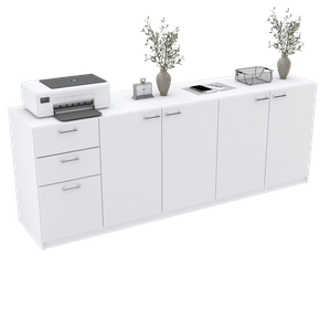 BALCÃO ORGANIZADOR ESCRITÓRIO 270CM M515.B (ESCRITÓRIO) MUNDI MOVEIS