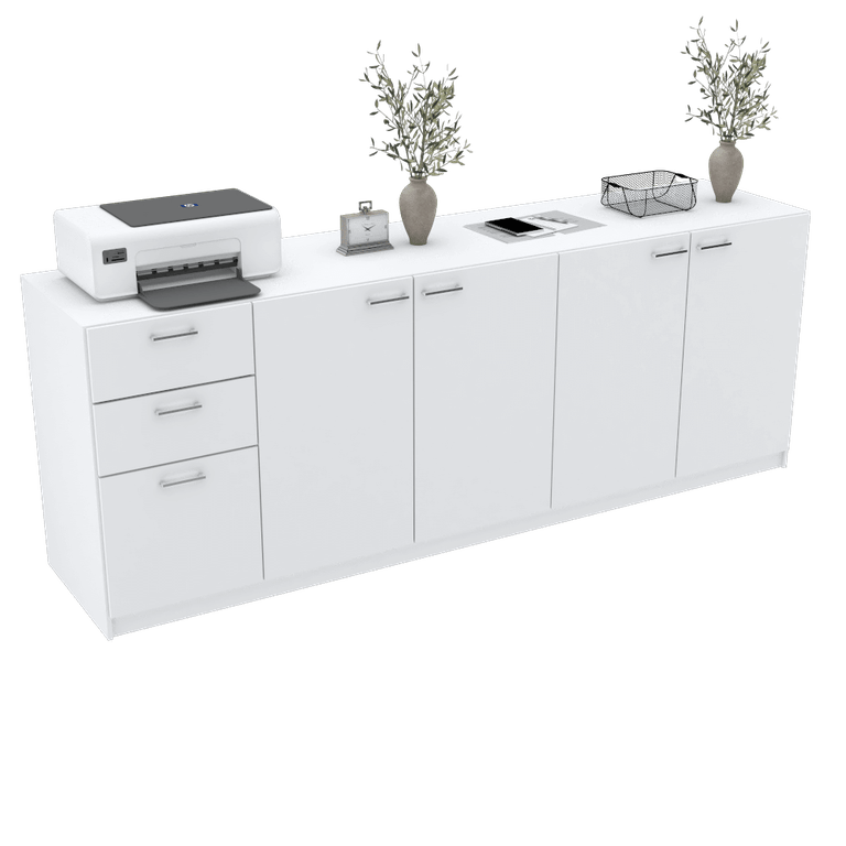BALCÃO ORGANIZADOR ESCRITÓRIO 270CM M515.B (ESCRITÓRIO) MUNDI MOVEIS