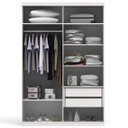 Ver imagem 2 de Guarda-Roupa Solteiro 4 Portas 2 Gavetas Internas A534 Smart Kappesberg