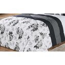 Ver imagem 3 de Kit Edredom Casal Queen Vitória 07 Peças - Branco/Preto