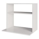 Ver imagem 1 de Suporte Micro-ondas Forno Armário Aéreo 60cm 1 Prateleira Aura M24 Branco - Mpozenato