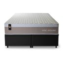 Ver imagem 4 de Conjunto Box Baú King Sheffield Preto 193x203x72 c/ Molas Ensacadas