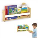 Ver imagem 5 de Porta Livros Infantil MDF Prateleira Parede Montessori Organizador Quarto Crianca Leitura Brinquedot