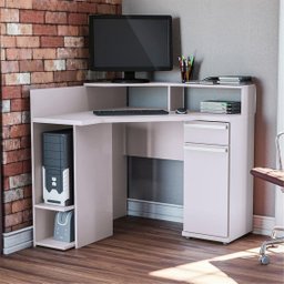 Escrivaninha de Canto para Computador 1 Gaveta 1 Porta S975 Kappesberg - 1