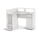 Ver imagem 3 de Escrivaninha de Canto para Computador S975 1 Gaveta 1 Porta 96cm Kappesberg Branca
