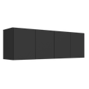 Ver imagem 2 de Armário de Cozinha Aéreo 4 Portas Multimóveis Mp2156 Preto