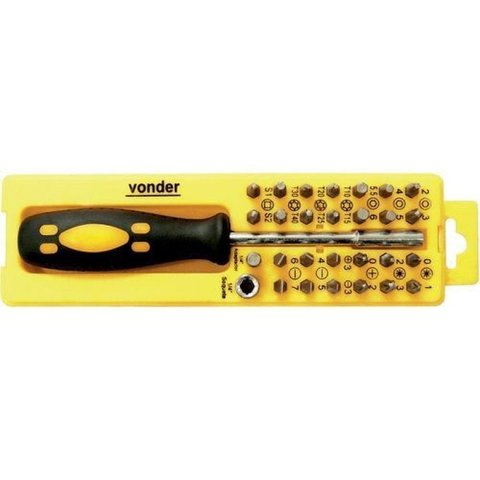 Jogo de 26 Ponteiras + Acoplador Vonder