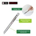 Ver imagem 2 de Estilete Japonês Profissional Corpo em Alumìnio Extra Sharp Blade Nt Cutter Pro a-1P