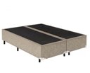 Ver imagem 2 de Cama Box Queen Colchão Mola Ensacada Belos Sonhos + Box Suede 64x158x198:Bege