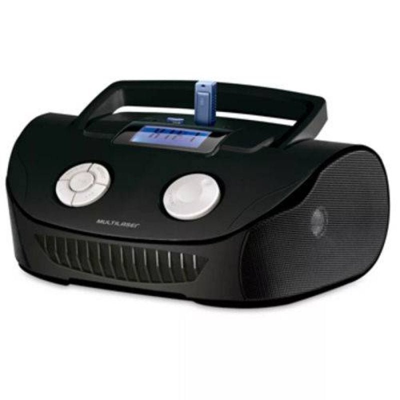 Caixa de Som Boombox 15W Rms USB/P2/Fm/Cartao de Memória - Preta - Sp182 Menor preço em Caixa de Som Boombox 15W Rms USB/P2/Fm/Cartao de Memória - Preta - Sp182