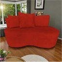 Ver imagem 1 de Namoradeira Sofá 2 Lugares Yara Orgânica Couro Vermelho