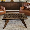 Ver imagem 1 de Mesa de Centro Palanques de Guajuvira Madeira Maciça e Resina