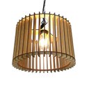 Ver imagem 1 de Lustre Luminária Pendente de Madeira MDF Mod. Paris Pq Reto