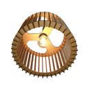 Ver imagem 2 de Lustre Luminária Pendente de Madeira MDF Mod. Paris Pq Reto