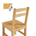 Ver imagem 7 de Mesa de Madeira Maciça com 4 Cadeiras Mandacaru Yescasa Bege/Amêndoa