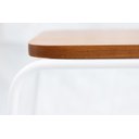 Ver imagem 7 de Mesa Lateral Letti Banco Sapateira Industrial Elegante Studio Metal Madeira Branco