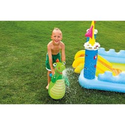 Piscina Playground Inflável Castelo Da Fantasia 178 Litros - Intex - 3 Piscina Playground Inflável Castelo Da Fantasia 178 Litros - Intex - 3