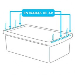 Caixa Organizadora Transparente Ordene - Modelo Extra Grande para Botas - 4