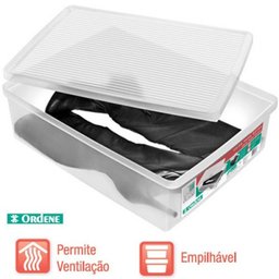 Caixa Organizadora Transparente Ordene - Modelo Extra Grande para Botas - 1