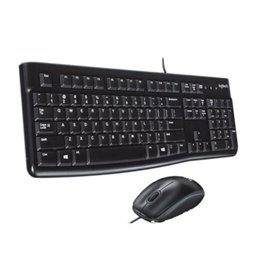 Kit Teclado e Mouse Usb Logitech Mk120 Com Fio - 1