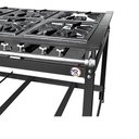 Ver imagem 3 de Fogão Industrial 8 Bocas 4 Duplas Baixa Pressão Mr Fogões com Forno P8 Luxo