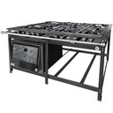 Ver imagem 1 de Fogão Industrial 8 Bocas 4 Duplas Baixa Pressão Mr Fogões com Forno P8 Luxo