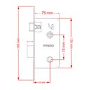 Ver imagem 2 de Fechadura Para Banheiro Pado Ascot Cobre Escovado 55mm