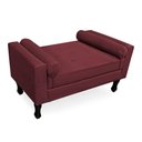 Ver imagem 3 de Kit Cabeceira Mirage + Calçadeira Baú Felix Solteiro 120cm Suede - Ecotec Decor:Vinho